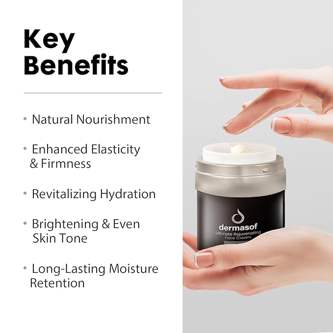 Ultimate Rejuvenating Moisturizer Face Cream with Vitamin C, Niacinamide, Anti Aging, Anti Wrinkle, Antioxidant, Firming, Repair, Brightening, Even Skin Tone, Reduce Dark Spots 1.7 Fl Oz