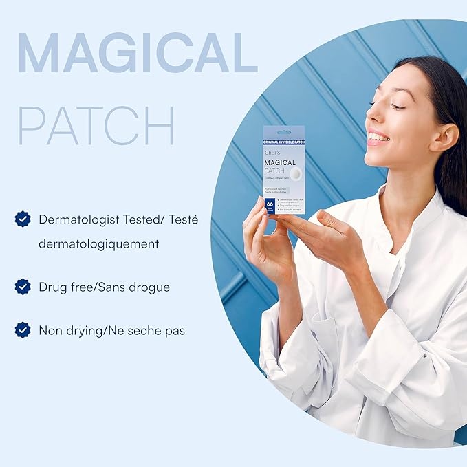 Chel's Magical Cosmetic Acne Pimple Patches | Hydrocolloid Patches for Acne & Zit Treatment | Invisible Spot Cover for Blemishes & Breakouts | Korean Skincare (Pack of 3)