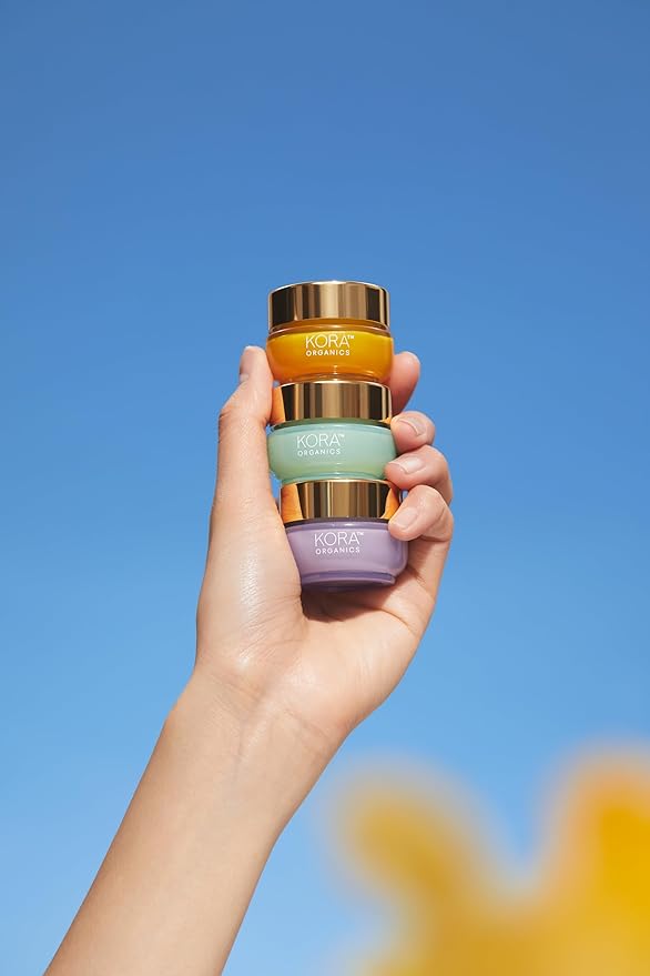 KORA Organics Turmeric Glow Moisturizer, Hydrate, Soften and Plump Skin, Certified Organic, Cruelty Free, Perfect Travel Size, 0.51 fl oz