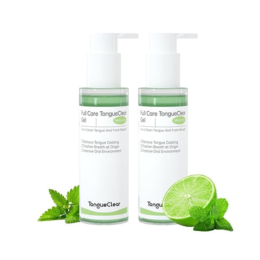 Tongue Cleaner Gel | Fresh Mint Tongue Cleaning Paste | Bad Breath and Halitosis | Mouth Odor Eliminator | Use with Tongue Brushes & Scrapers (2 Pack)…