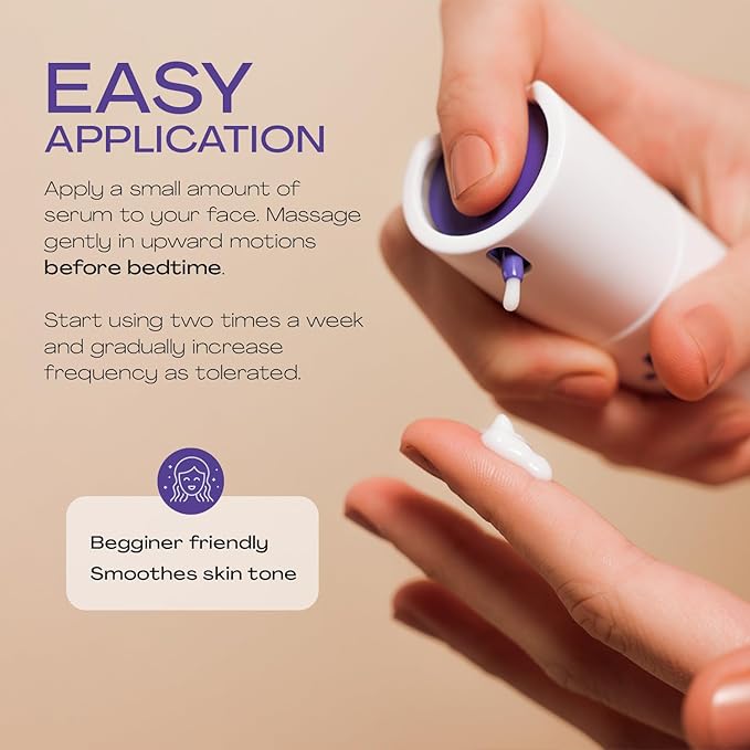 JESS BEAUTY | Skin Care Retinol Cream Centella Asiatica & Hyaluronic Acid | Retinol Night Face Cream Moisturizer 1 fl. oz (Age Rewind)