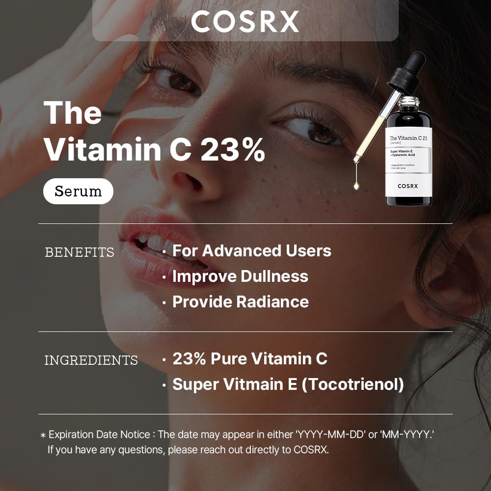 COSRX Advanced Skin Cycling Routine- Vitamin C 23% Serum + Snail 96% Mucin Essence + Snail 92% All In One Cream, Daily Professional Skincare, Improve Radiance & Dark Spots, Korean Skin Care