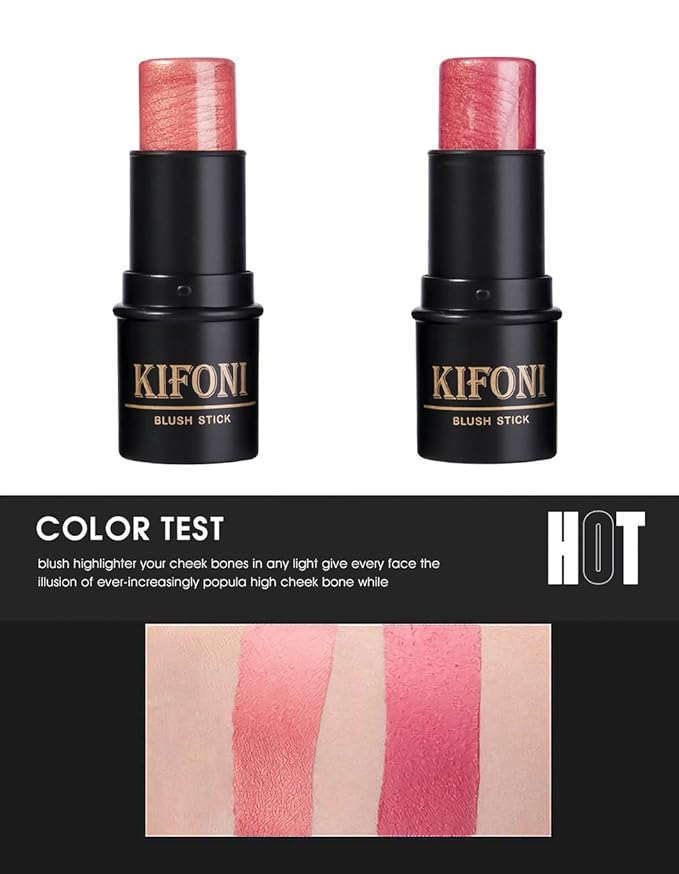 4 Pcs Cruelty-Free Waterproof Highlighter Makeup Sticks Shimmer