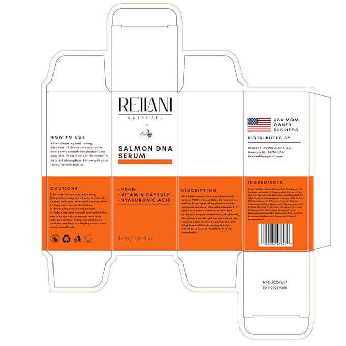 PDRN Serum - Skin Care Solution with Salmon DNA, Hyaluronic Acid, Tripeptide 1, Vitamins - 10000ppm Ultra Hydrating Serum for Facial Blemishes, Fine Lines, Collagen & Elastin Production