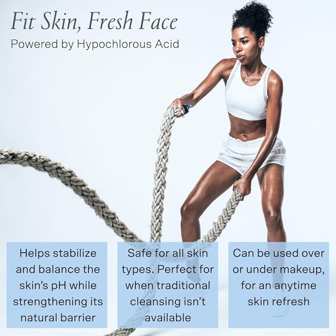 Detox & Soothe Face Mist with Hypochlorous Acid .02% | Reduces Redness & Prevents Breakouts | Balancing & Soothing Toner | Removes Sweat & Oil | Fine Mist | Clean Ingredients | TSA Approved, 2.7 oz