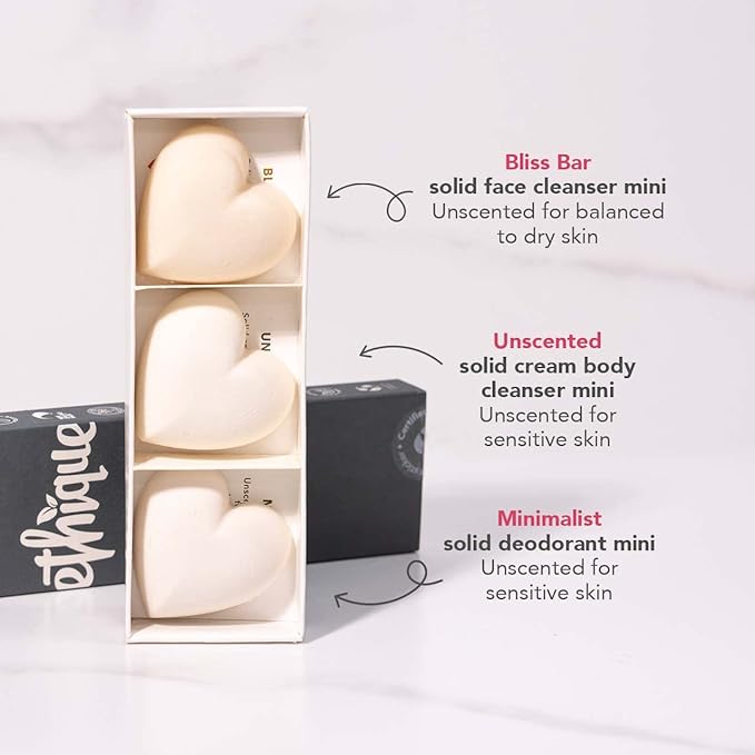 Ethique Unscented Gift Set- Face Cleanser, oz