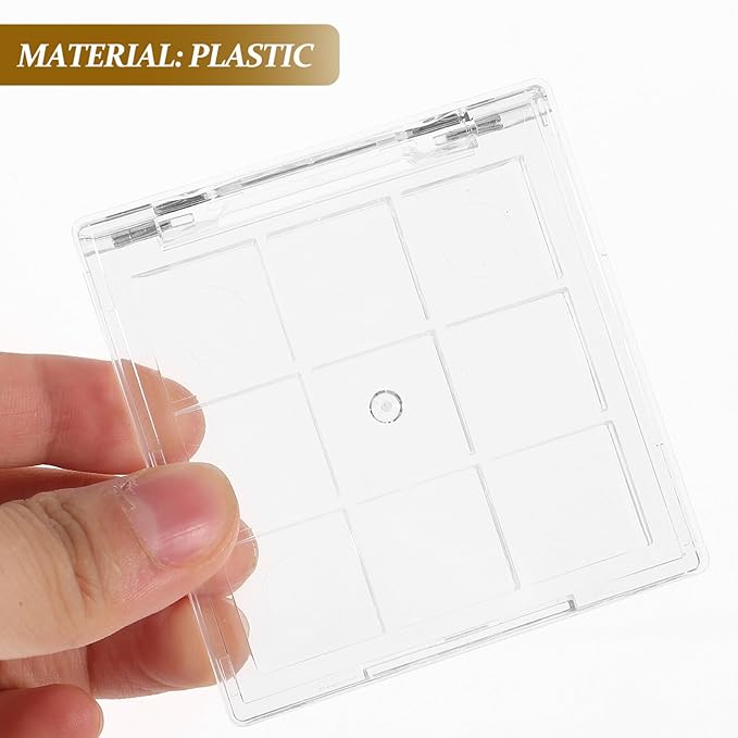 Healifty 2pcs Empty Lipstick Palette 9 Grids Diy