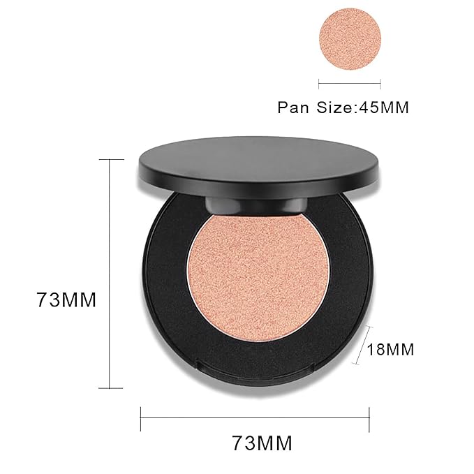 Face Highlighter Powder Palette, Glossy Glitter Illuminator Powder, Highlighter 6