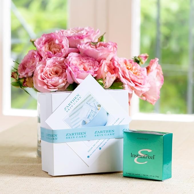 InstantPeel Skin Remover Skin Exfoliant – Safe for Sensitive Skin - 6 Packets/Box (1-Pack)