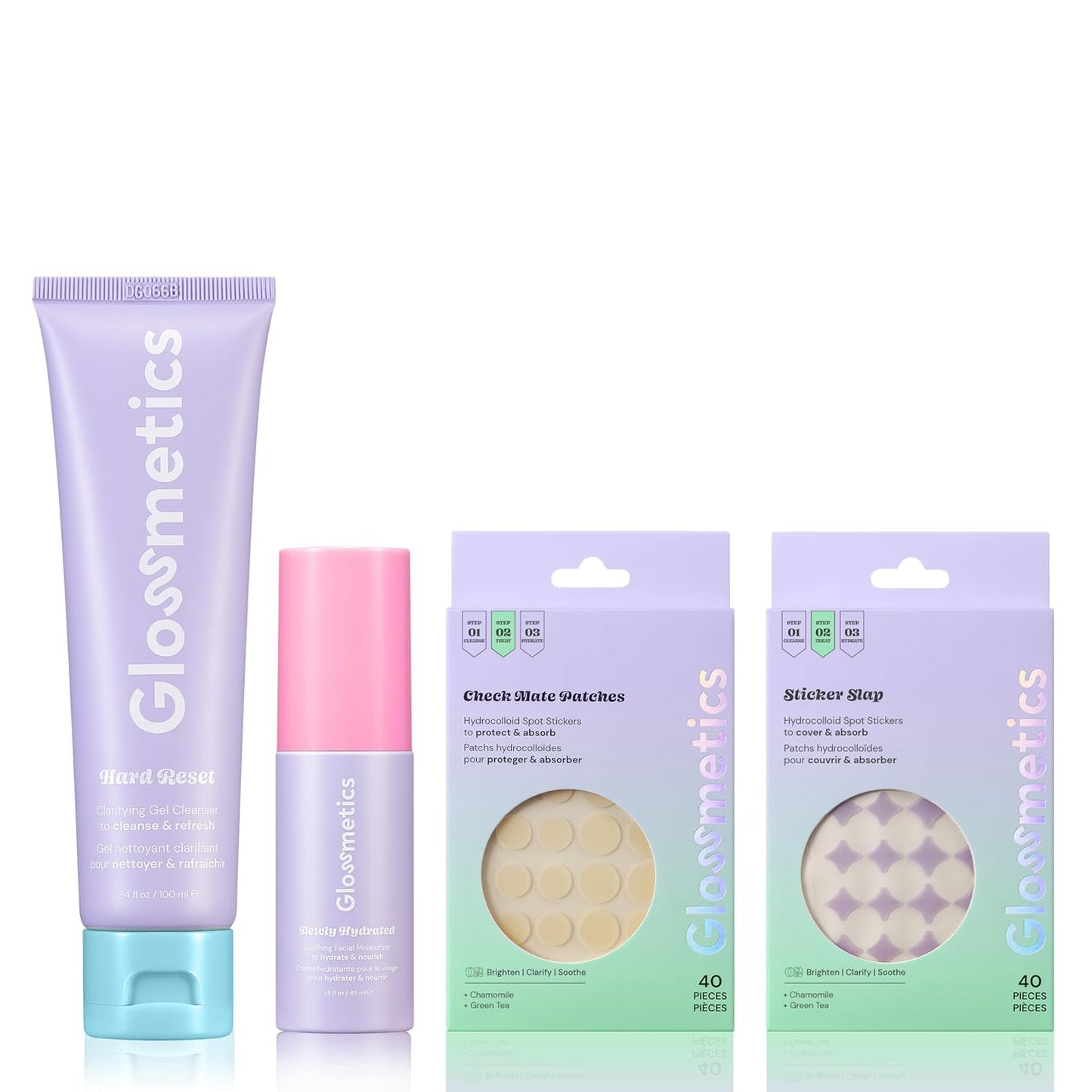 Glossmetics Balance & Purify Bundle - Teen Skin Care Kit for Sensitive Skin. Daily Boys & Girls Skincare Regimen, Starter Gift Set with Centella Asiatica For Hydrating Skin, Airplane-Friendly Sizes