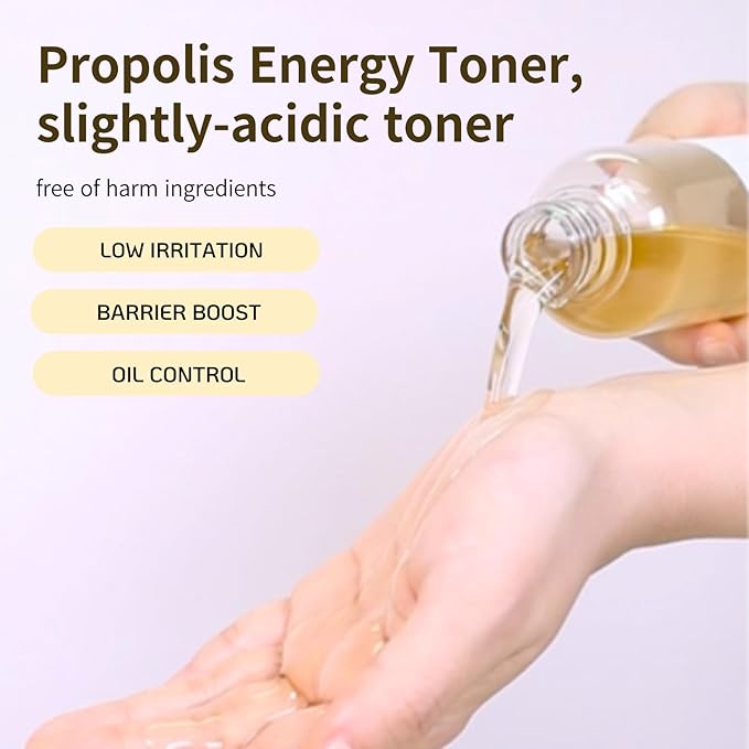 BONAJOUR] Propolis Natural Facial Moisturizing Energy Toner - Strengthening skin barrier & Soothing for acne and sensitive skin