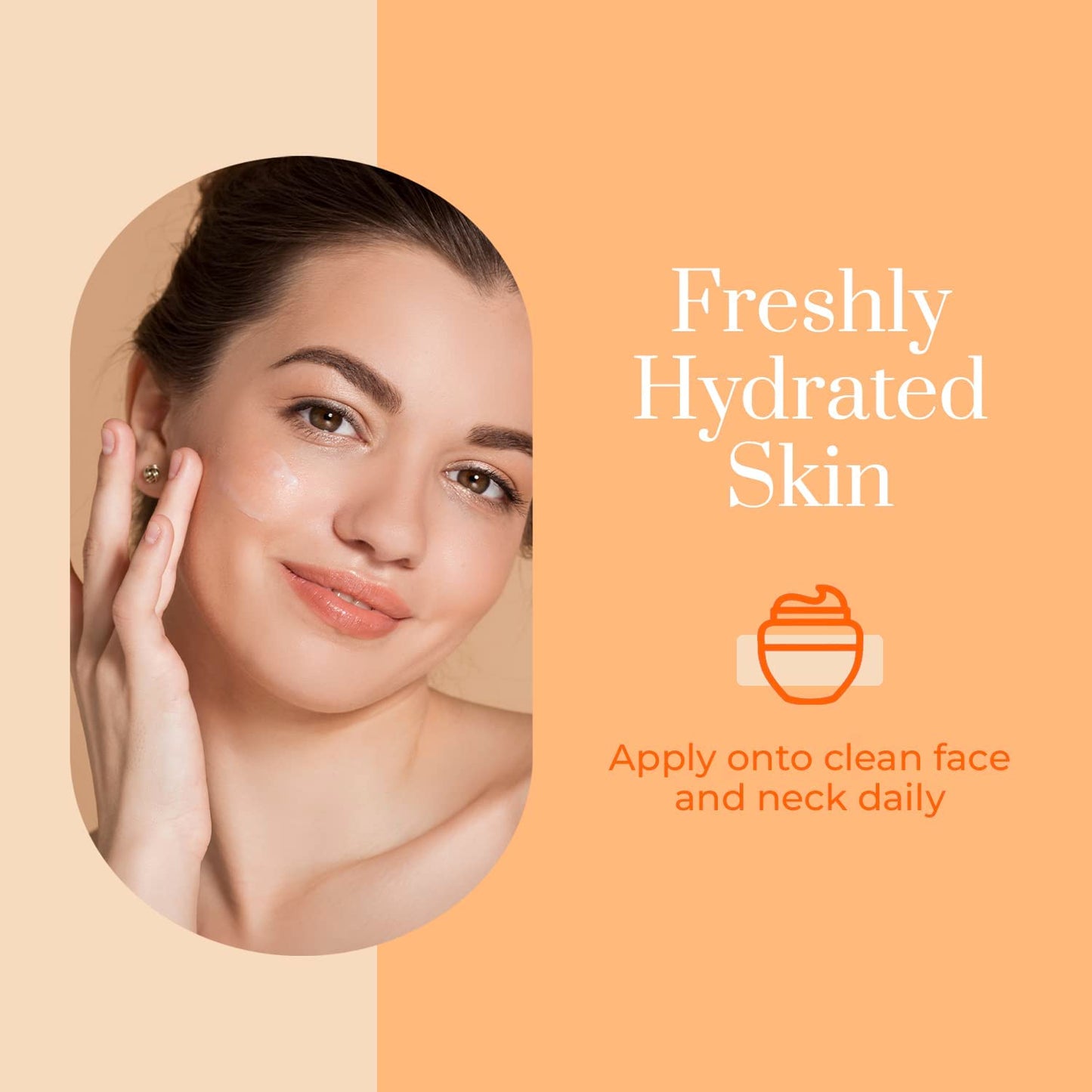 Clear Beauty Vitamin C & Collagen Daily Face Moisturizer - Dermatologist Tested, Restores & Brightens Skin Tone, Firming, Anti-Aging Cream, Cruelty-Free Korean Skin Care, All Skin Types - 2 Pack