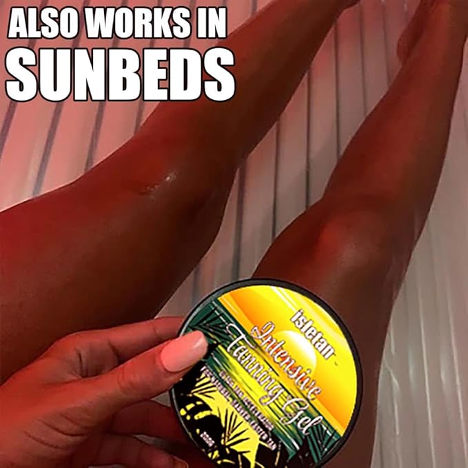 intensive tanning gel mango, tanning gel for outdoor sun & tanning bed, 200g