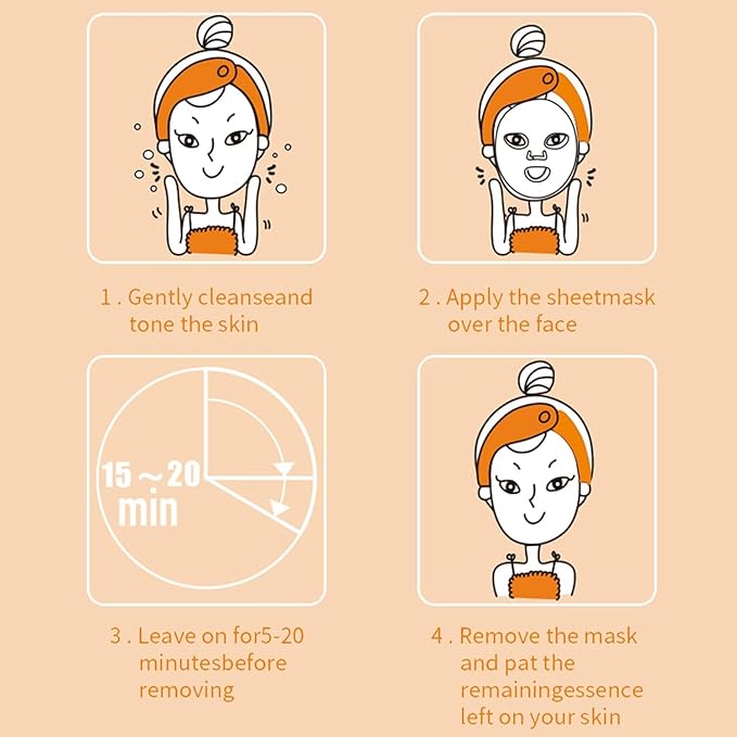 12 Pack Collagen Face Masks Skincare Bulk,Hydrating Spa Face Mask for Sensitive Skin,Sheet Mask for Skin Care, Facial Mask Sets Gifts for Women/Teen Girls/Kids