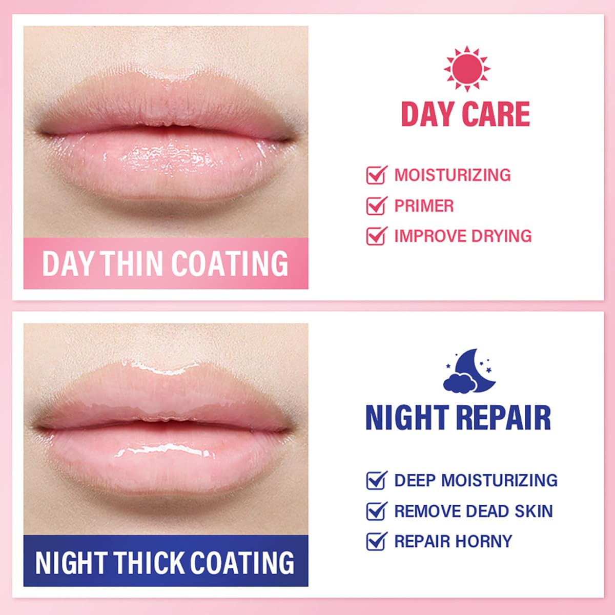 FYEBOO Sleeping Lip Mask, Long-Lasting Nourish & Hydrate, Balm, Oil, Skin Care, Moisturizing Lines Night Sleep Anti-chapped Cream (03# Grapefruit)