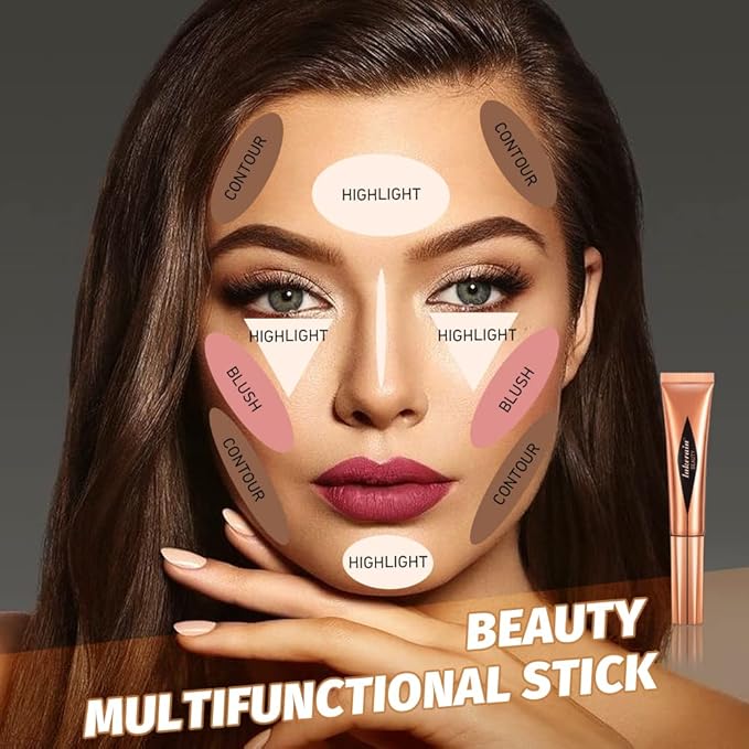 MEICOLY Liquid Contour Beauty Wand,Cream Contour Stick with