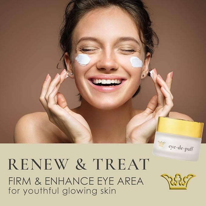 GUNILLA Anti-Aging Eye Cream Eye-de-puff A23 Concentrated with 23 Actives & Botanicals Hydrate & Help Reduce Fine Lines, Puffiness & Dark Circles, Natural, Peptides, Vegan - 5 oz