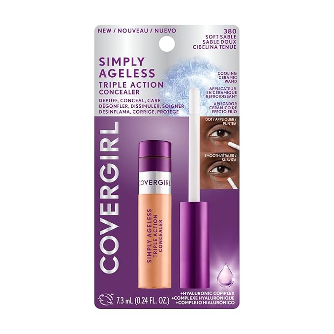 COVERGIRL Simply Ageless Triple Action Concealer, Soft Sable, of 1