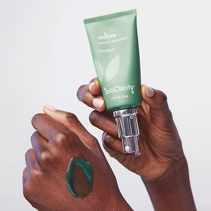 bioClarity Restore, Gel-Based Serum | 100% Vegan, Clean Ingredients | Contains Floralux Naturally made from Chlorophyll (1 Fl Oz)