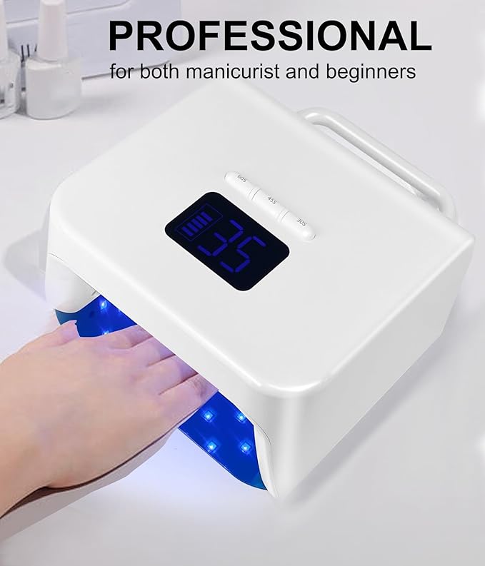 Cordless uv nail lamp 220w,