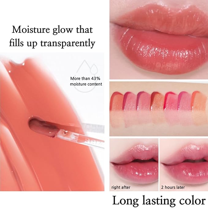 BBIA L’EAU Tint – Glossy & Glow Lip Stain, Watery Lip Tint, Non-Sticky, High Shine Finish, Long-lasting, Moisturizing, Lightweight, Natural, Daily Use, Vegan, Korean Lip Makeup (04 MAGNOLIA L'EAU)