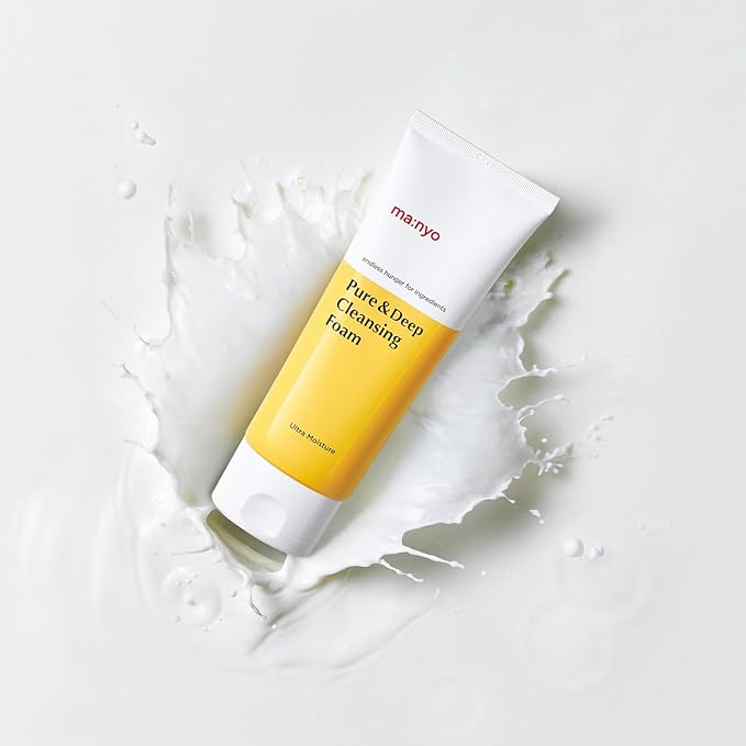 ma:nyo Pure & Deep Cleansing Foam | Gentle Face Wash with Natural Ingredients | Removes Impurities & Excess Sebum | Suitable for All Skin Types | Korean Skincare 6.7 fl oz (200ml)