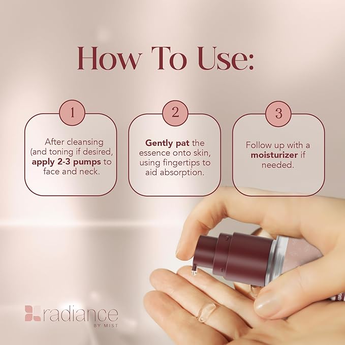 Radiance Snail Mucin Serum with Advanced Snail 96% Mucin Power Essence, Korean Skin Care with Hydrating Hyalauronic Acid Korean Serum, 3.38 fl oz, 100ml