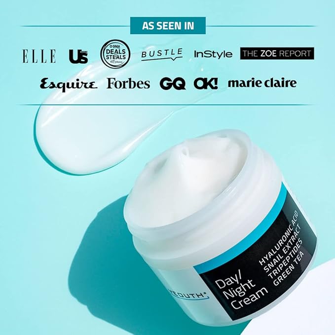 YEOUTH Day Night Face Moisturizer with Hyaluronic Acid, Snail Mucin Cream and Copper Tripeptide, Hydrating Fragrance Free Moisturizer, Face Cream for Women and Men 4oz