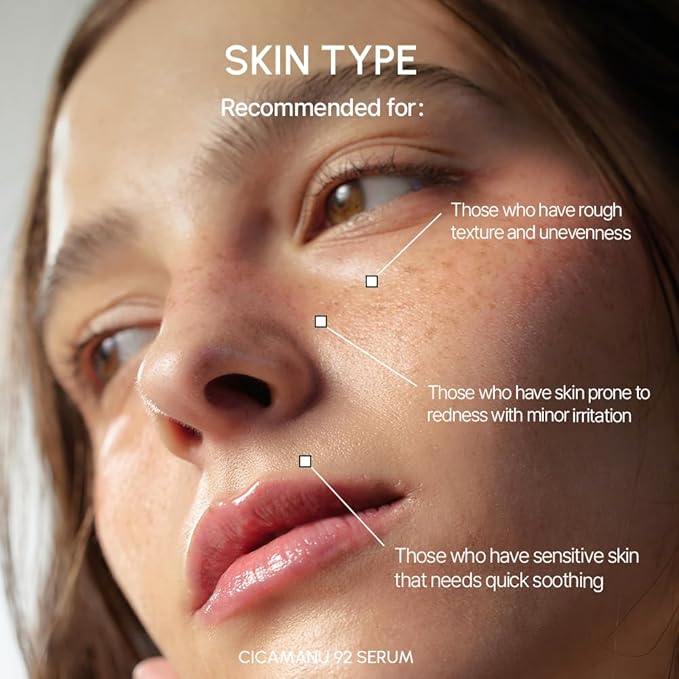 Parnell Cicamanu 92 Serum (1.01 Fl Oz) 30ml | Melatonin, Centella Asiatica | Ceramide for Overnight Recovery & Soothing Irritated Skin | Targets Hyperpigmentation & Deep Hydration | Korean Skin Care