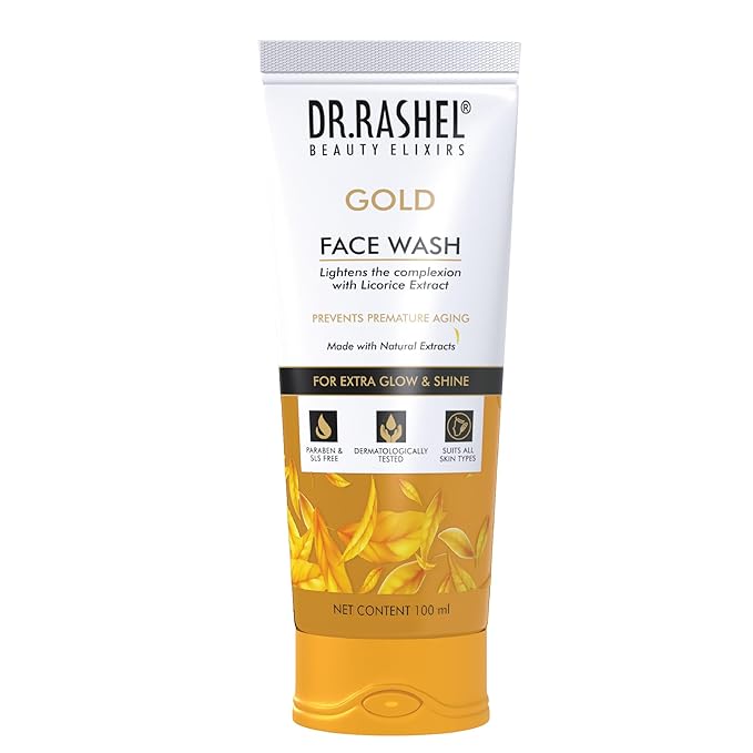 Gold Face Wash The Complexion With Licorice Extract With No Parabens, Sls, Silicones & Colour - 100 ml /3.38 Fl Oz