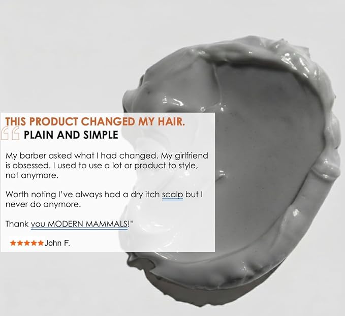 Modern Mammals Men's Shampoo Alternative I Sulfate Free CoWash I Enhances Natural Hair Volume I Lather Free, Cleansing, Hydrating, Replaces Conditioner, 2 in 1, I Barber Recommended (32oz)