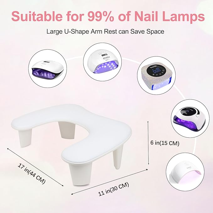 Arm rest for nails tech,u-shaped