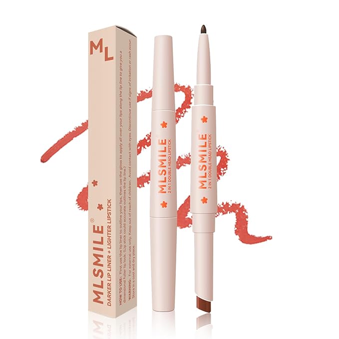 Matte Red Lip Liner Lipstick, Double-end Cream Lip Liner Pencil, Waterproof Long Wear Smudge Proof Lip Liner,Rich Lip Colors,Retractable Smooth Lip Liner, High Pigmented Dark Lip Liner For Women (#03)