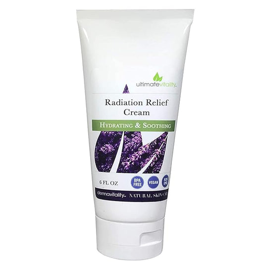 UltimateVitality Radiation Burn Relief Cream – Calendula Cream for Radiation Patients, Natural, Organic, Paraben, Pthalate Free - 6 ounces