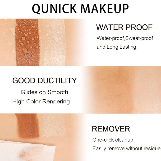 evpct 2Pcs Face Cream Contour Sticks Makeup Highlighter