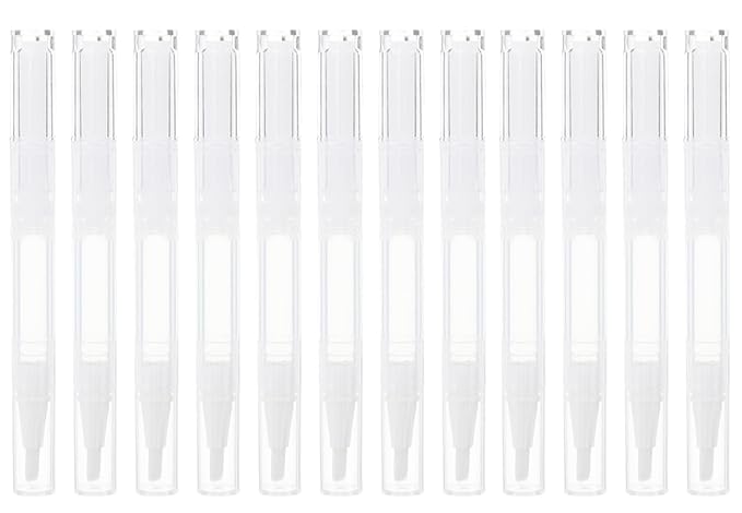 12 Pcs 3 ml Transparent Empty Nail Oil ml