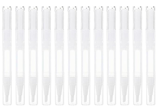 12 Pcs 3 ml Transparent Empty Nail Oil ml