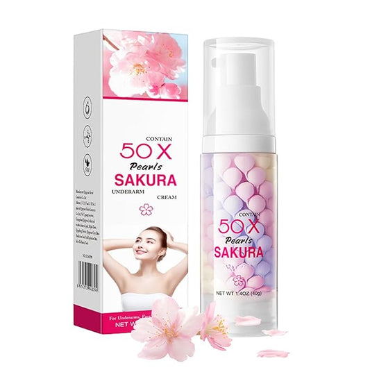 Sakura Skin Wh-ite-ning Cream Women Moisturizing - Da-rk Sp-ot Corrector Underarm Cream - Sk in Ble-aching Cream for Body Armpit Wh-ite-ning - Women Skin Lig-hte-n ing cream with Hyaluronic & Collagen