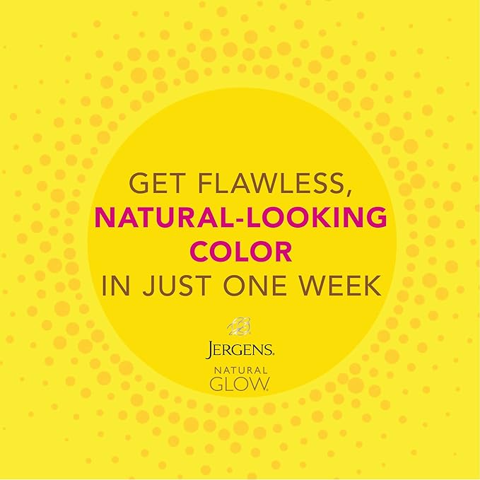 Jergens Natural Glow 3-Day Self Tanner for Medium to Deep Skin Tone, Sunless Tanning Daily Moisturizer, for Streak-free and Natural-Looking Color, 10 oz