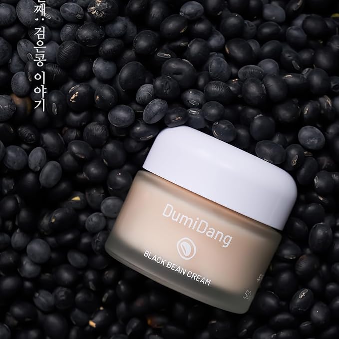 Black Bean Cream - Korean Traditional Vegan Skincare Formula, Anti-Aging and Collagen boosting with Fermented Black Bean Extract, vegetable collagen and adenosine liposomes, 50g | 1.76oz.