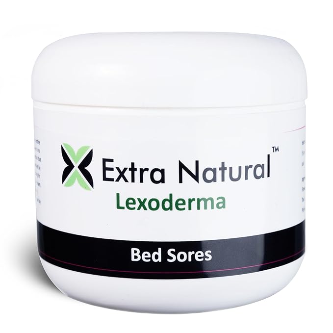 Extra Natural Lexoderma Soothing Skin Protectant Barrier Cream - Fast Acting Advanced Herbal Topical to Help Soothe Bed Sores & Pressure Sores - 4 Ounces