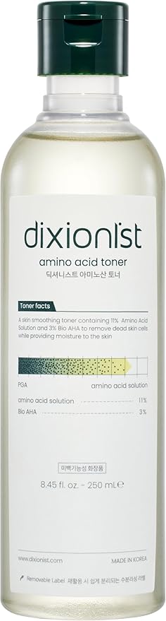 Amino Acid Toner 5.07 Fl Oz, Amino Acid Solution & Bio AHA for Gentle Exfoliation, Hydrating & pH-Balancing Facial Toner, Smooth & Radiant Skin, Korean Skincare