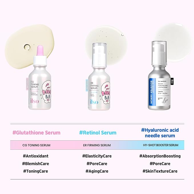 High Functionality Serum Set - Esther Bunny Limited Edition with Esther Bunny Doll keyring gifted