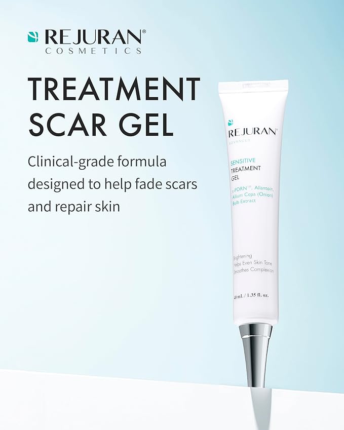 REJURAN® Advanced Scar Gel, c-PDRN® - Treatment for Scar Healing, Skin Regeneration & Barrier Repair. Intensive Soothing Gel for Post-Acne Marks, Surgical Scars, and Damaged Skin (1.35 fl oz)
