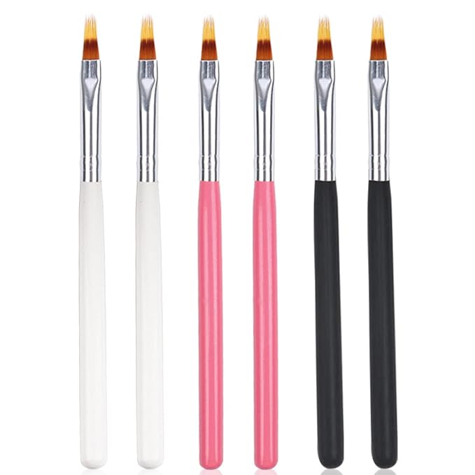 6pcs ombre nail brush nail