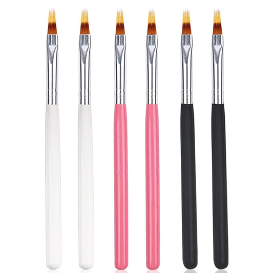 6pcs ombre nail brush nail