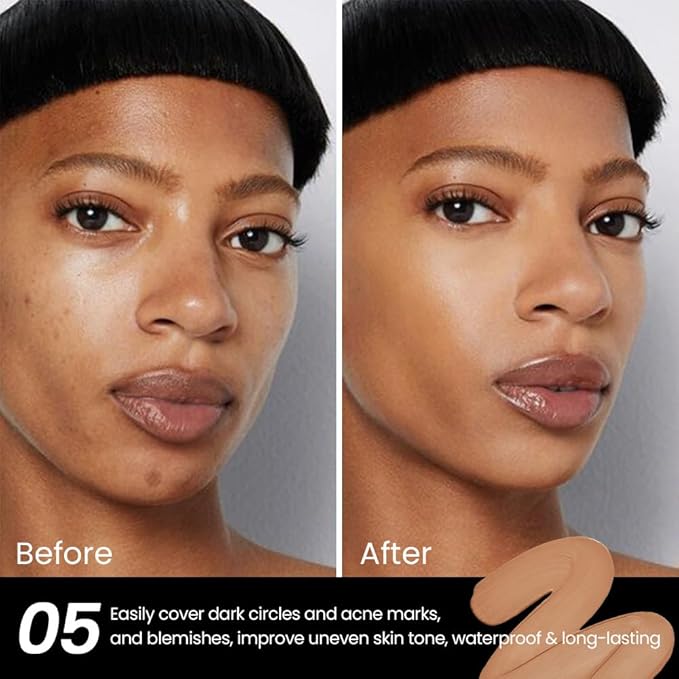 2 Pack Liquid Foundation Cream for Face Makeup,Durable