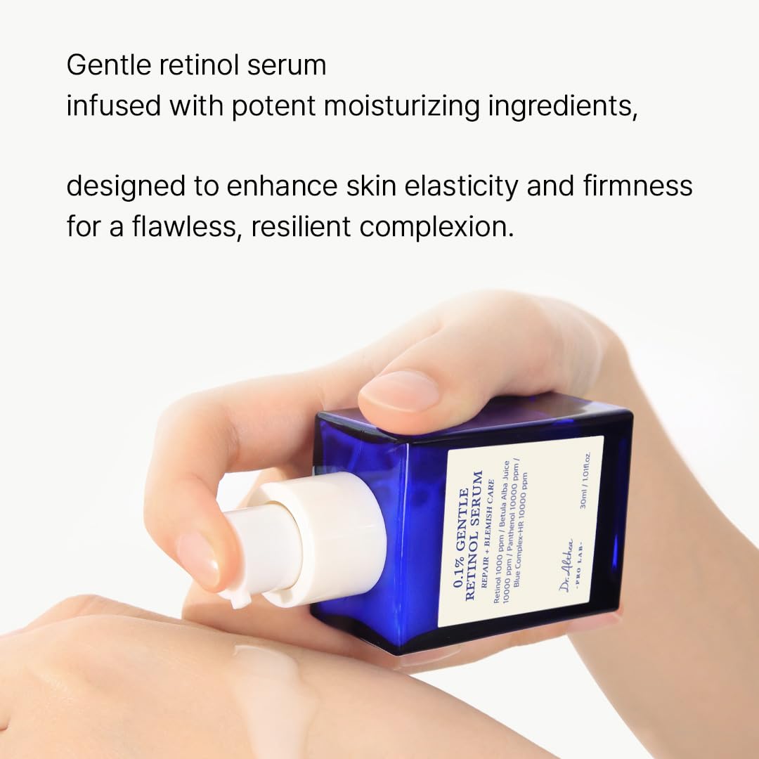 Dr.Althea 0.1 Gentle Retinol Serum - Korean skincare, 1.01fl.oz, Reduce Wrinkles, Fine Lines, & Signs of Aging, Gentle Skincare for Day & Night