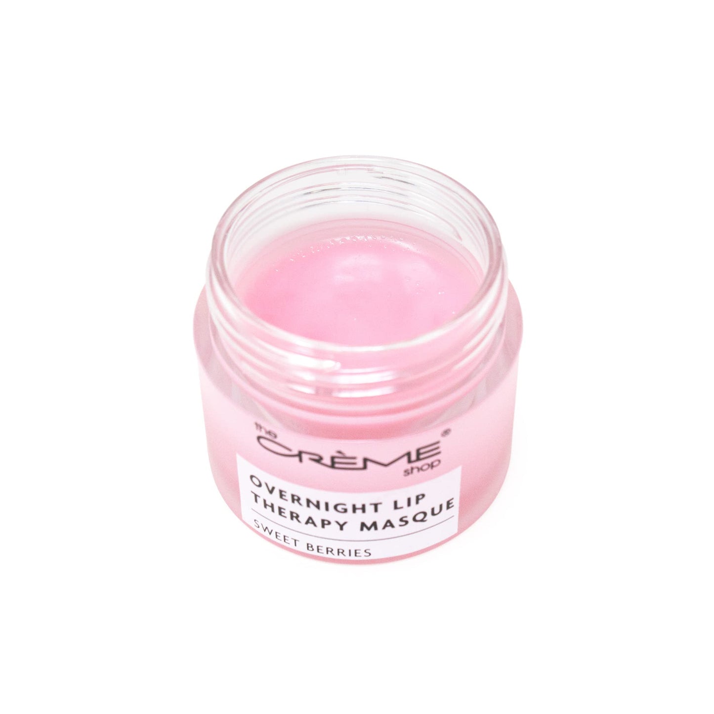 The Crème Shop Overnight Lip Therapy Masque - Korean Lip Sleeping Mask with Moisturizing Shea Butter for Dry Lips (Sweet Berries)