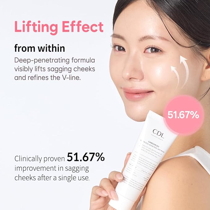 Pore Spa Collagen Wrapping Zero Pain Peel Off Facial Mask, Instant Lifting & Glow Elasticity Improving & Radiant Skin, Sensitive Skin, Deep Hydration,Revitalize Skin Tone, Korean Skin Care, 2.36 oz